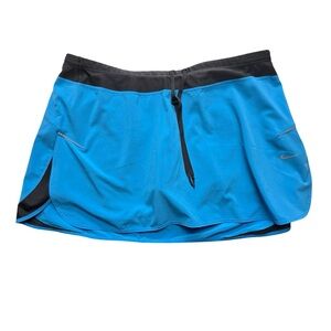 Nike Dri-FIT Running Skort Blue Black Built-In Shorts Women’s L